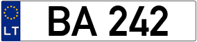 Trailer License Plate